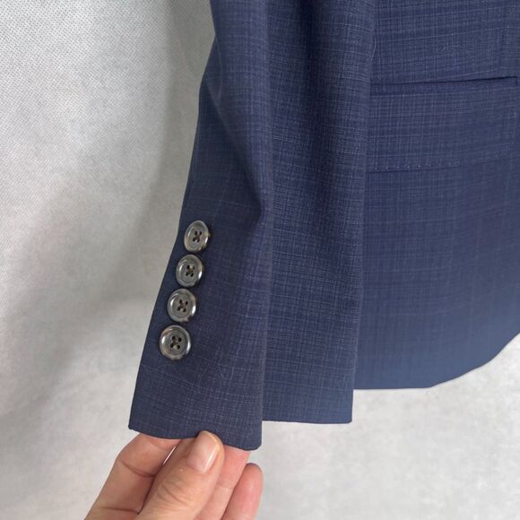 Goodfellow & Co NWT Wool Blend Navy Voyage Sports Coat Blazer Size 46S - Picture 4 of 13
